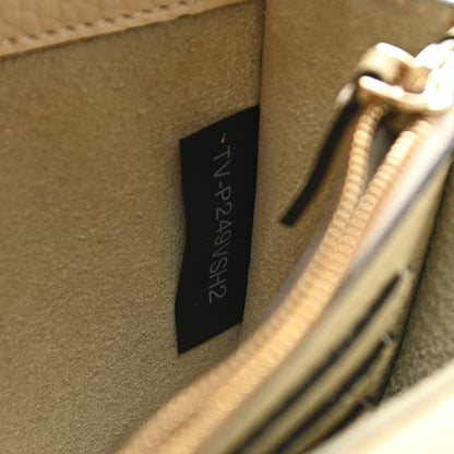 Valentino Garavani Pebbled Calfskin Rockstud Wallet on Chain Light Ivory 8 of 11