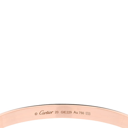 Cartier 18K Pink Gold LOVE Cuff Bracelet 20 3 of 4