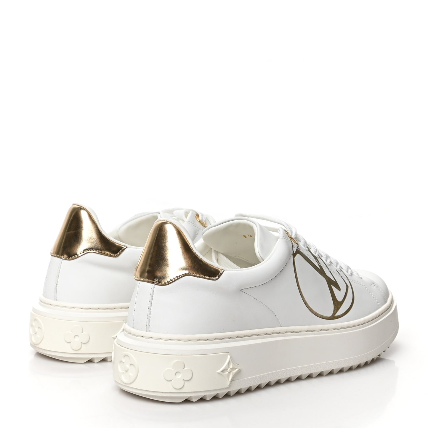 Calfskin Time Out Sneakers 38 White
