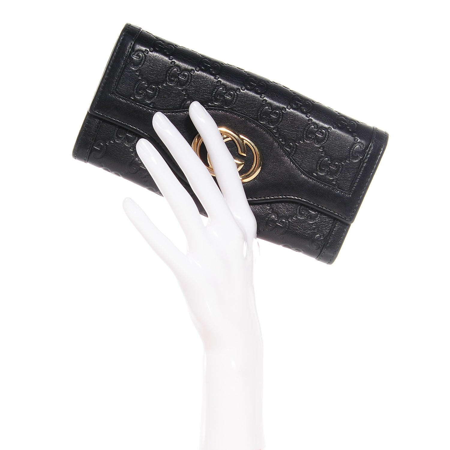 Gucci Guccissima Sukey Continental Wallet Continental Wallet Black 2 of 6