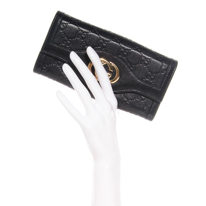 Gucci Guccissima Sukey Continental Wallet Continental Wallet Black 2 of 6