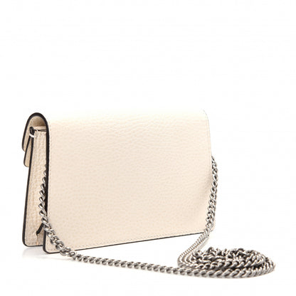 Gucci Dollar Calfskin Crystal Super Mini Dionysus Shoulder Bag Mystic White Black Diamond 3 of 9