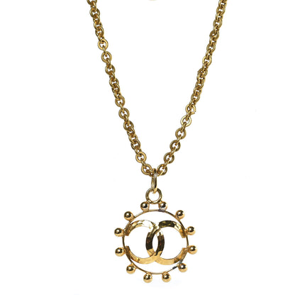 Chanel CC Pendant Short Necklace Gold 1 of 7