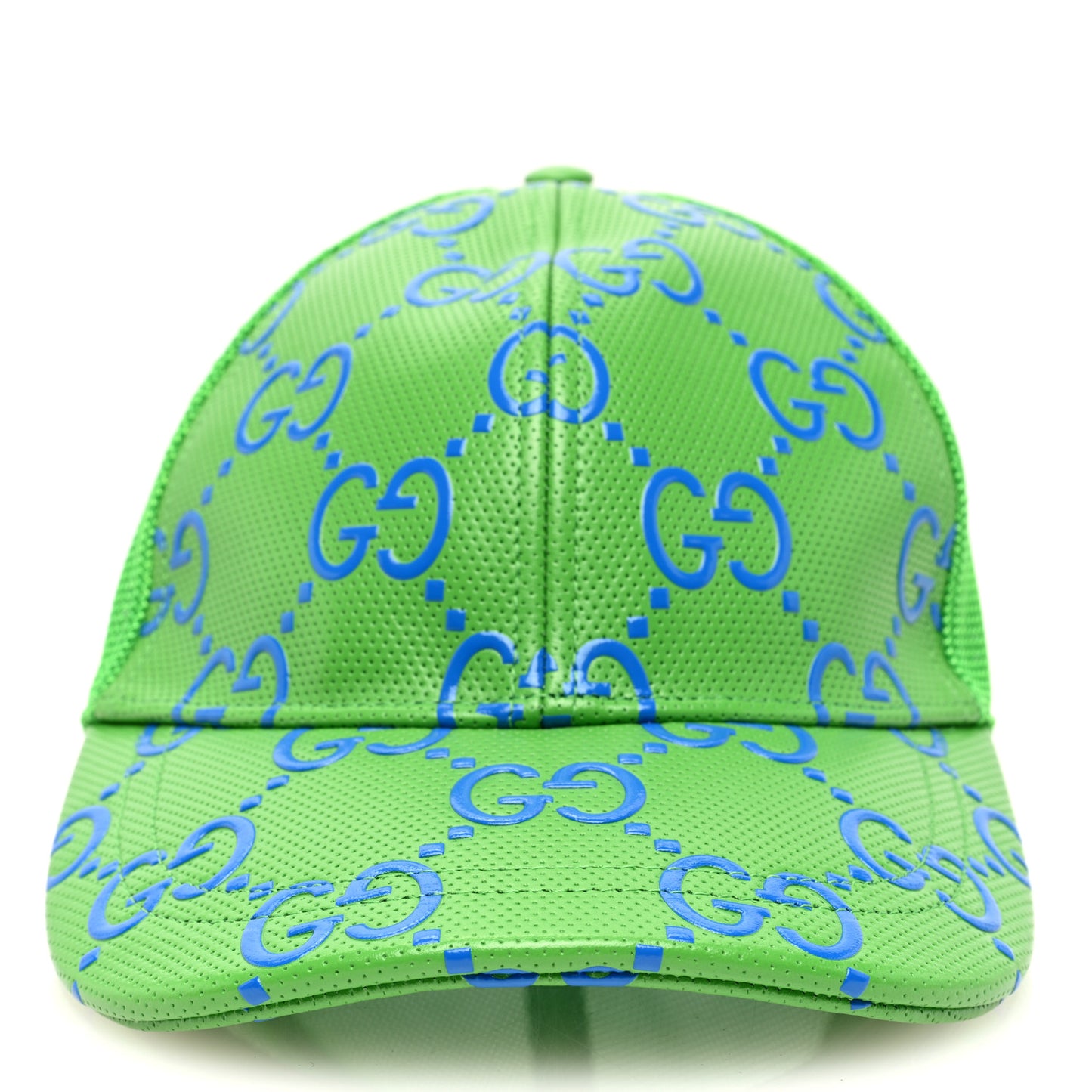 Calfskin Mesh GG Tennis Embossed Gary Baseball Hat L Green