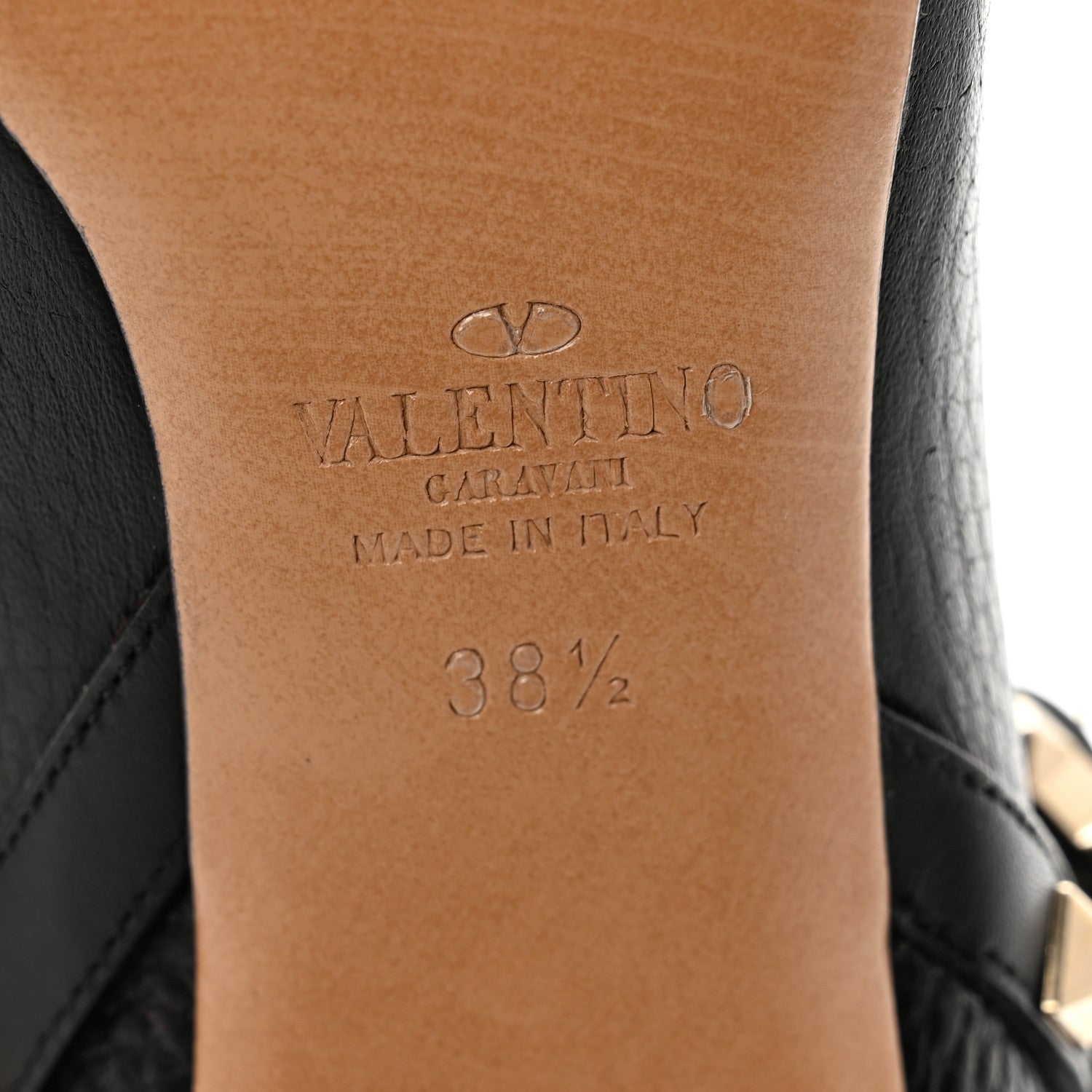 Valentino Garavani Grained Calfskin Rockstud Double Buckle 100mm Ankle Boots 38.5 Black 6 of 11