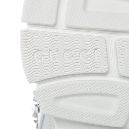 Gucci X SEGA Mesh Calfskin Suede Womens Flashtrek Sneakers 36 Great White 6 of 10