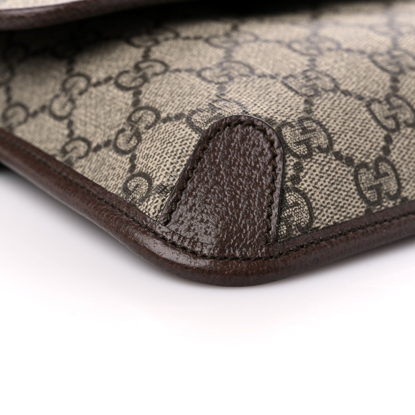 GG Supreme Monogram Neo Vintage Web Belt Bag Brown