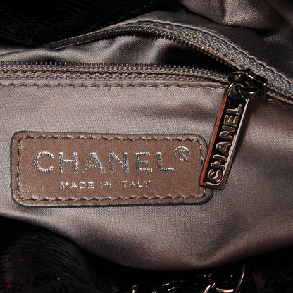 Chanel Vinyl Graphic Edge Tote Black 5 of 7