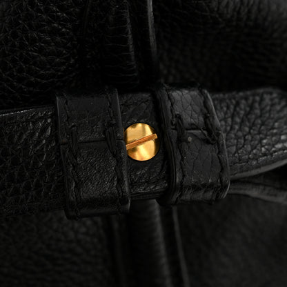 Alexander McQueen Pebbled Calfskin Small Skull Padlock Zip Around Tote Black 12 of 14