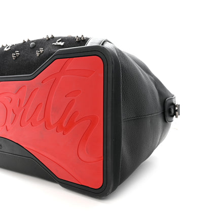 Christian Louboutin Studded Denim Calfskin Duffle Black 9 of 9