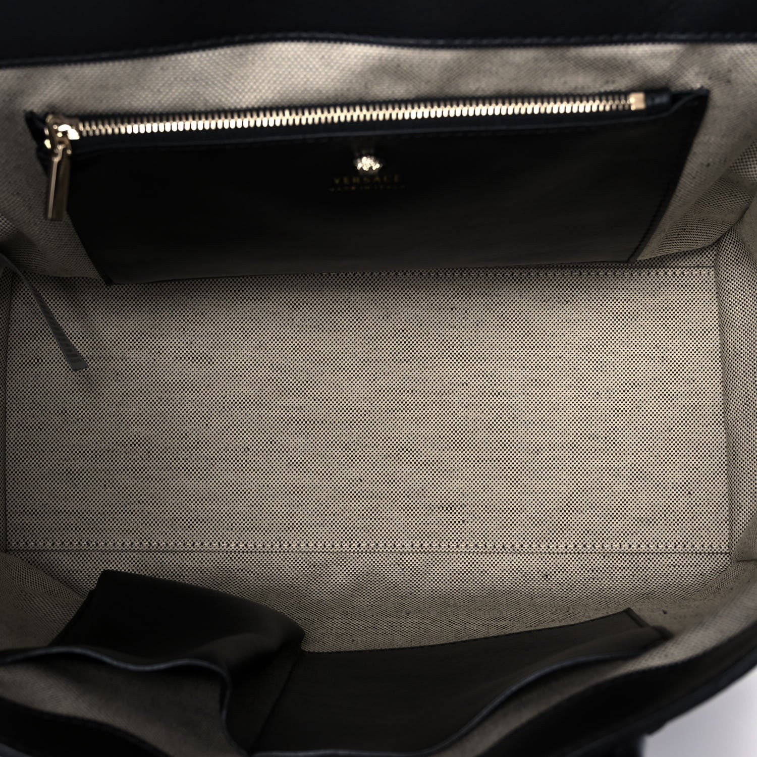 Versace Calfskin Medium Palazzo Empire Bag Black 5 of 14