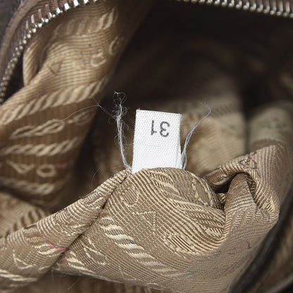 Prada Metallic Vitello Daino Side Pocket Hobo Gold 7 of 10