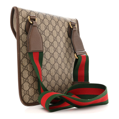 Gucci GG Supreme Monogram Web Medium Neo Vintage Flap Messenger Bag Beige New Acero 3 of 13