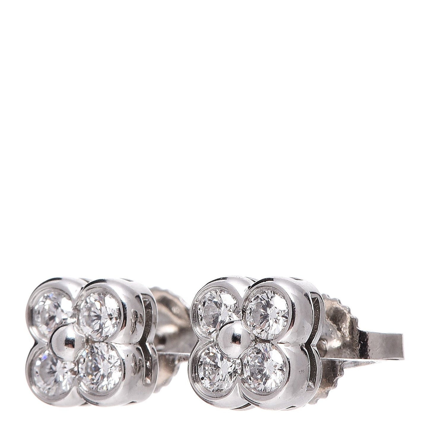 Platinum Diamond Lace Earrings