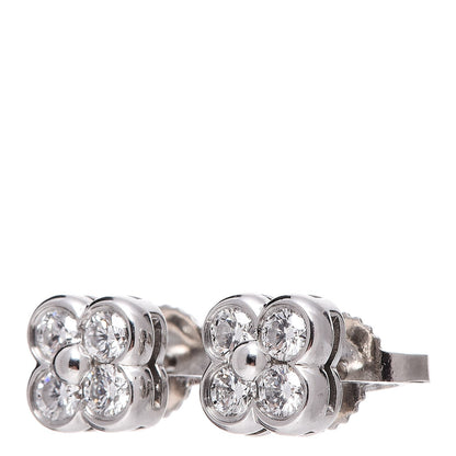 Tiffany Platinum Diamond Lace Earrings 1 of 6