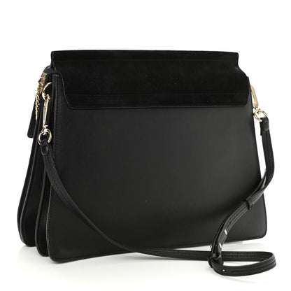 Chloe Suede Calfskin Medium Faye Shoulder Bag Black 3 of 7