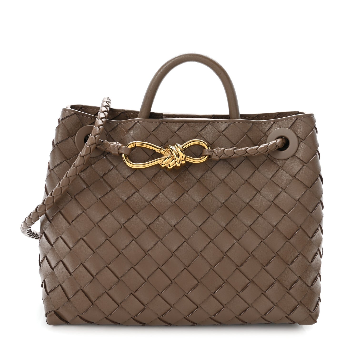 Nappa Intrecciato Small Andiamo Shoulder Bag Pinecone