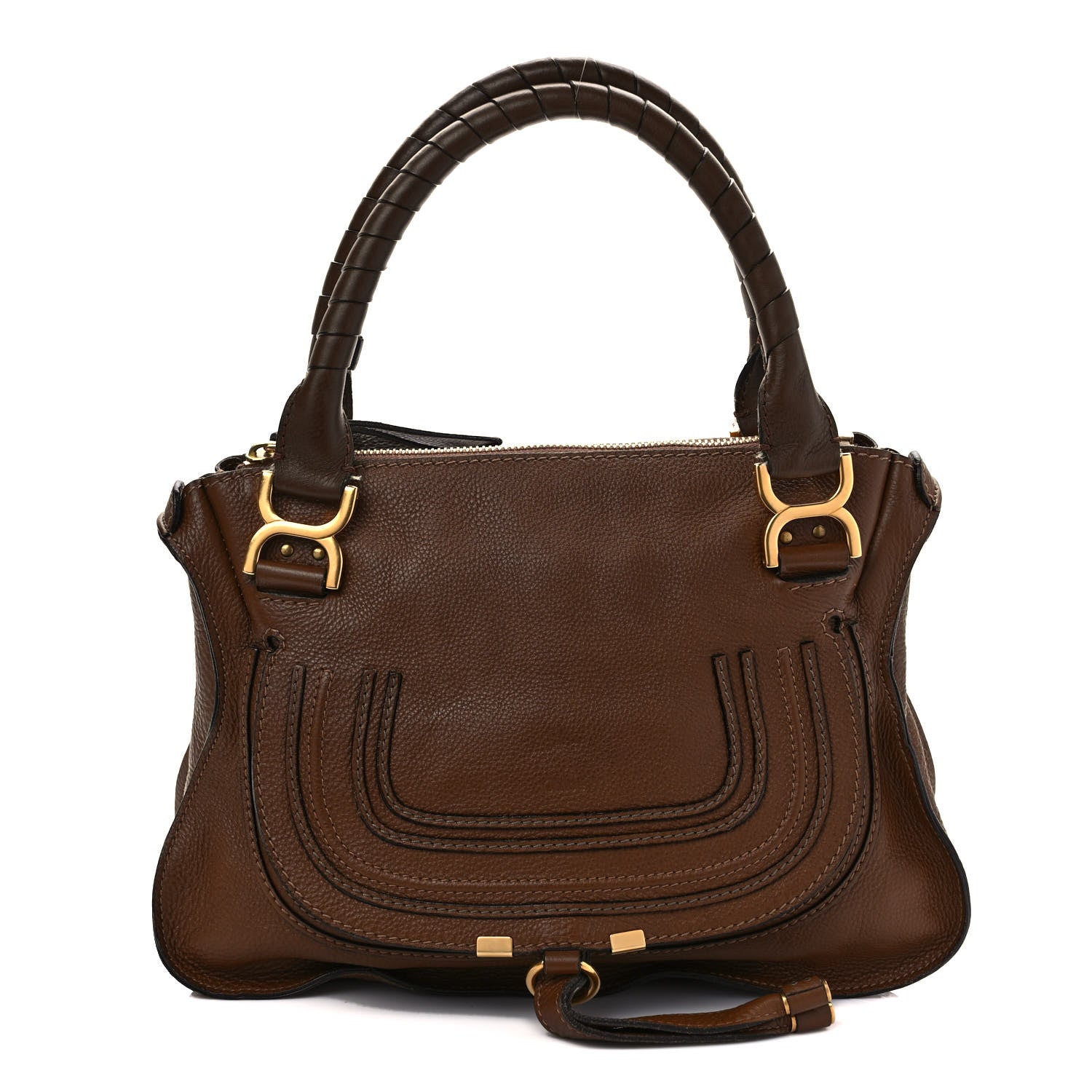 Chloe Calfskin Small Marcie Satchel Tan 1 of 14