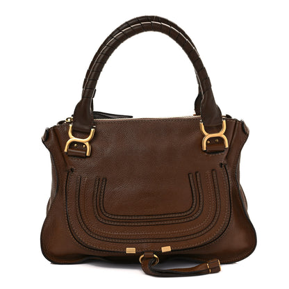 Chloe Calfskin Small Marcie Satchel Tan 1 of 14