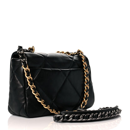 Chanel Lambskin Quilted Medium Chanel 19 Flap Black 3 of 11