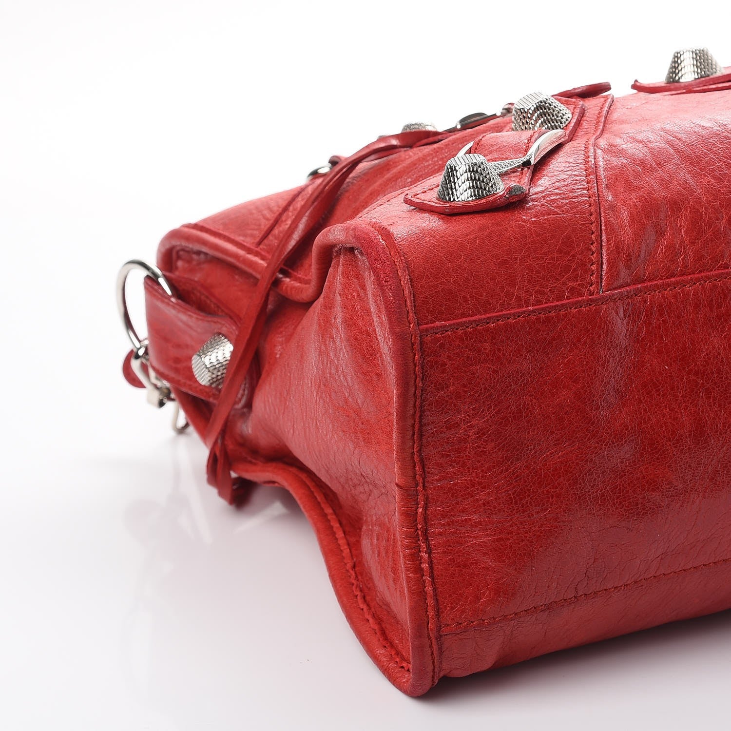 Balenciaga Agneau Giant 21 Silver Hardware City Bag Tomato 18 of 21