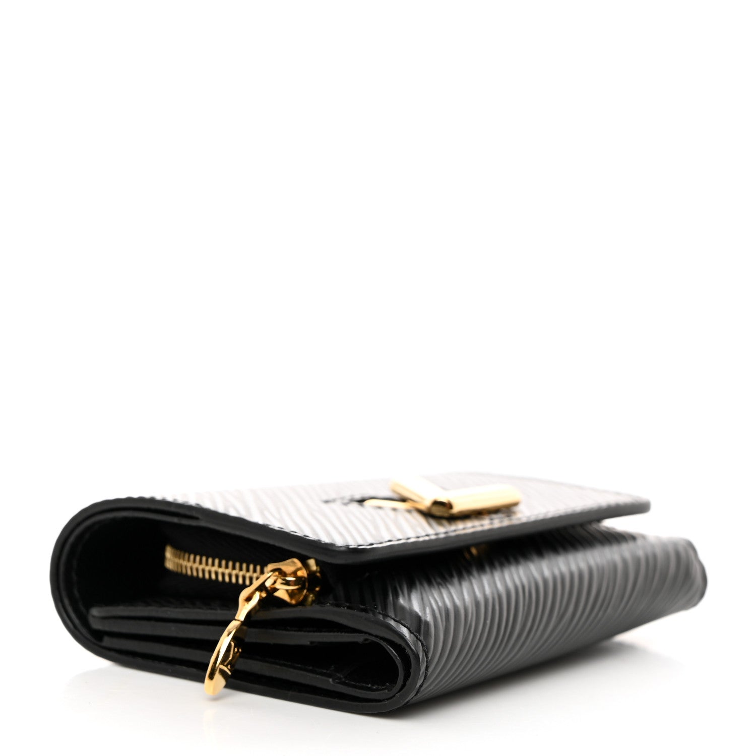Louis Vuitton Epi Twist Compact Wallet Black 4 of 6