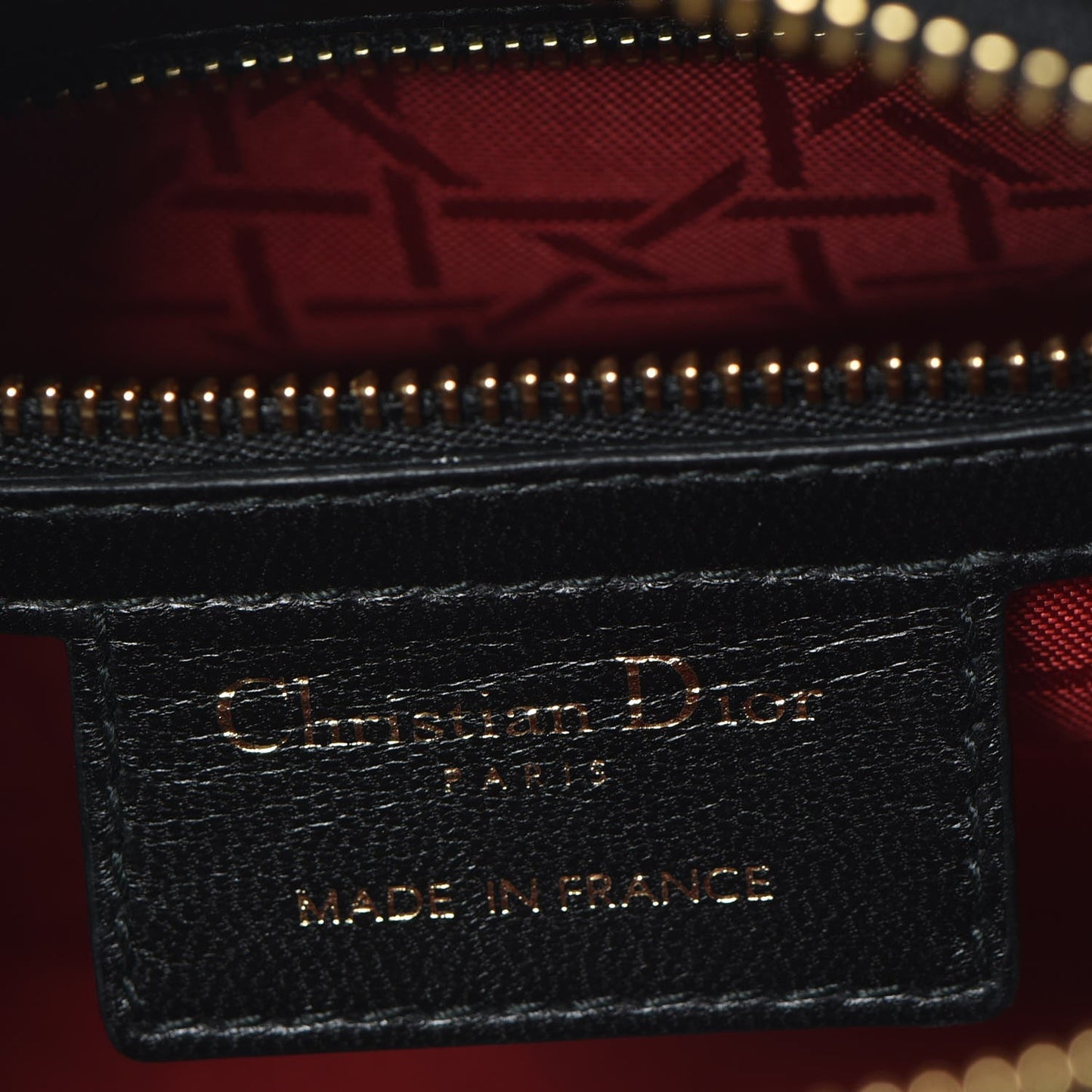 Lambskin Cannage Medium Lady Dior Black