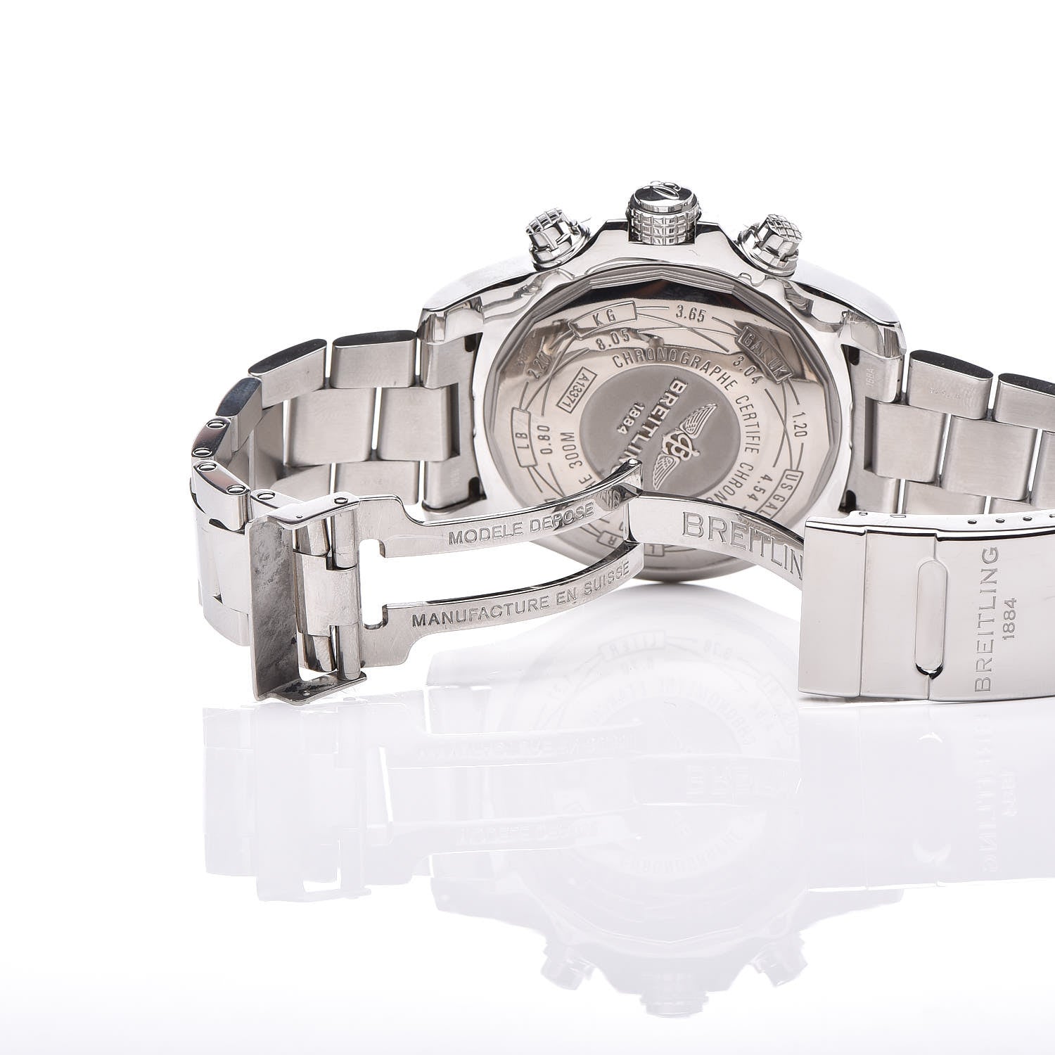 Breitling Stainless Steel 48mm Super Avenger II Automatic Watch Volcano Black A13371 6 of 8