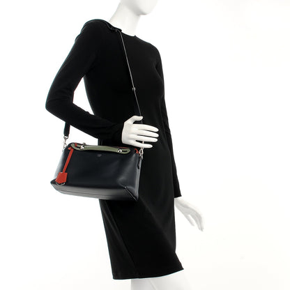 Fendi Vitello Dolce 4 Color Medium By The Way Boston Bag Blue Notte Multicolor 5 of 8
