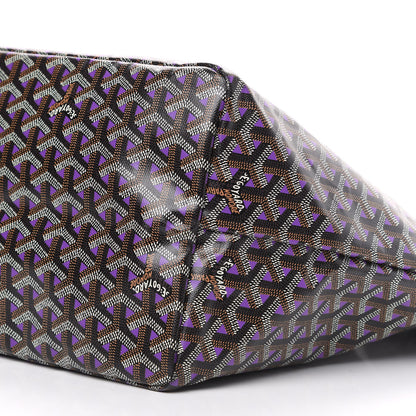 Goyard Goyardine Saint Louis Claire Voie GM Black Purple 9 of 9