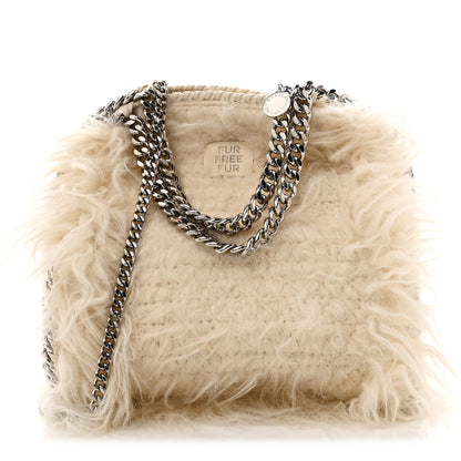 Stella McCartney Eco Fur Mini Falabella Tote Ivory 1 of 9