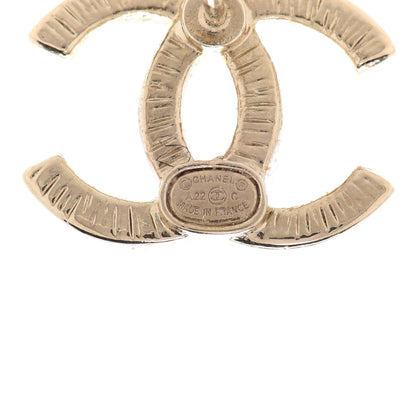 Chanel Enamel CC Earrings Pink Gold 4 of 5