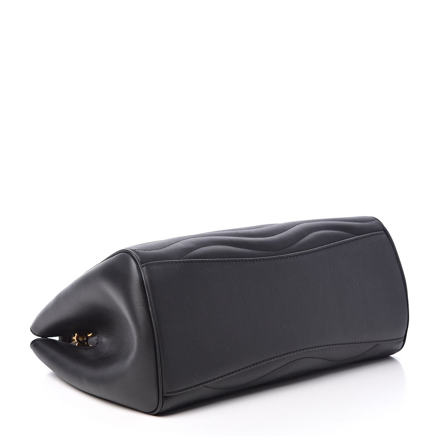Calfskin New Wave Chain Tote Black