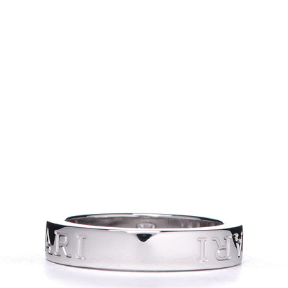 Bulgari 18K White Gold Diamond B.Zero1 Essential Band Ring 50 5.25 3 of 4