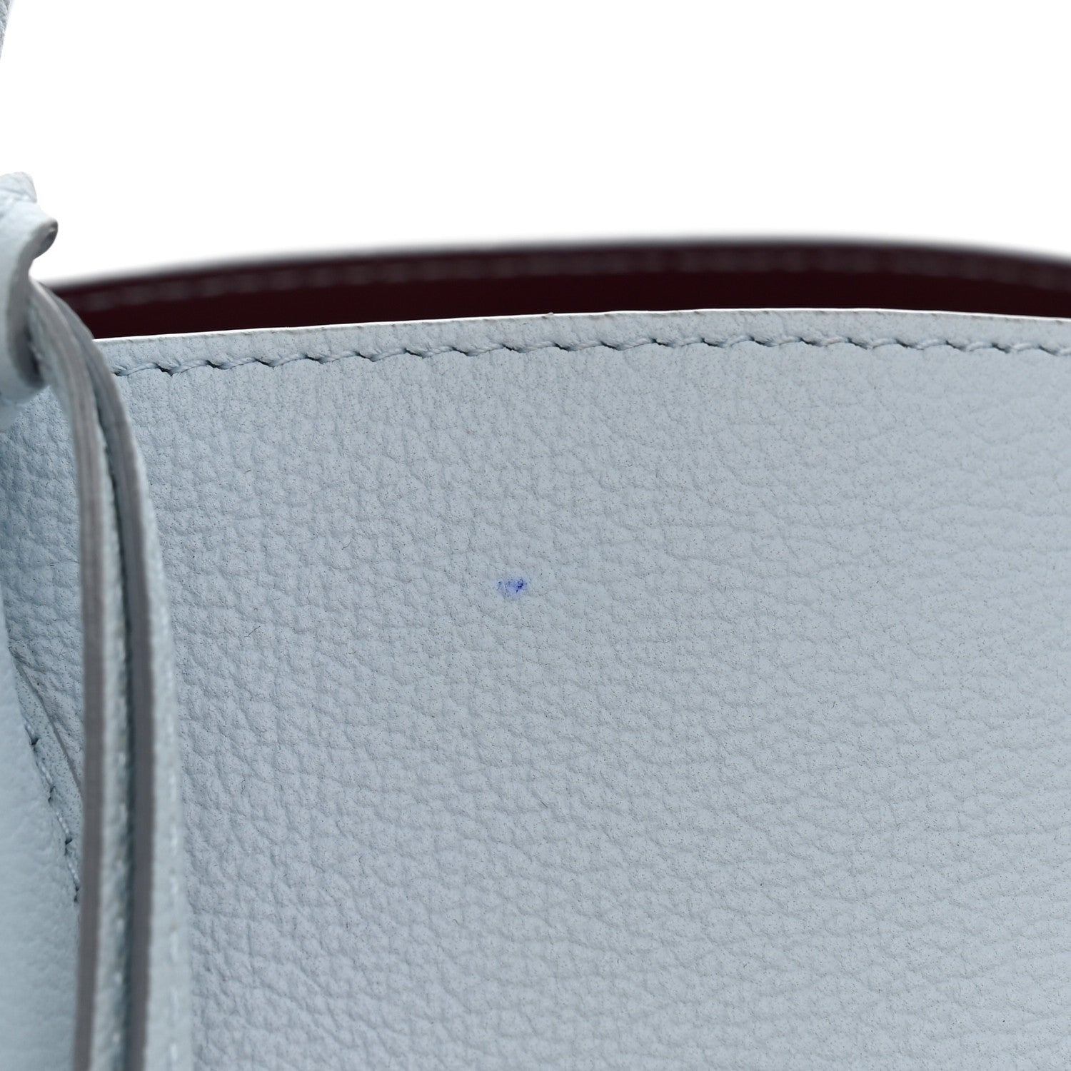 Christian Dior Supple Grained Calfskin Medium Open Bar Tote Light Blue 10 of 12