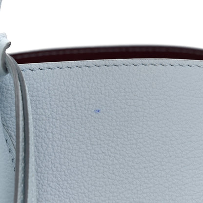 Christian Dior Supple Grained Calfskin Medium Open Bar Tote Light Blue 10 of 12