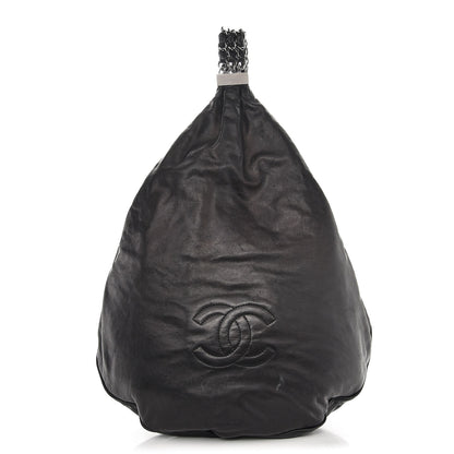 Chanel Lambskin Large Rock and Chain Hobo Black 1 of 14