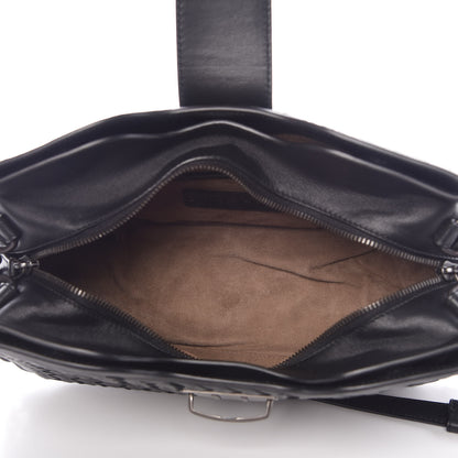 Bottega Veneta Nappa Intrecciato Chain Shoulder Bag Black 5 of 11