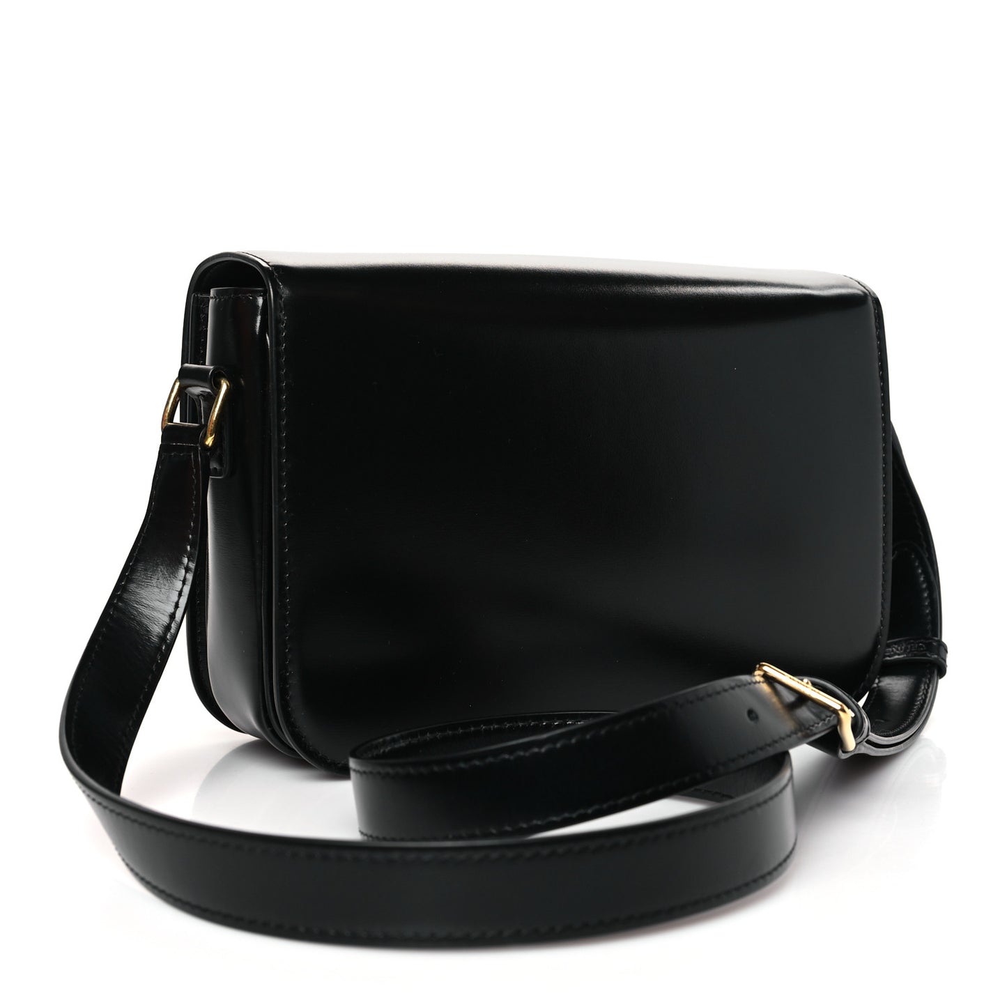 Shiny Calfskin Medium Triomphe Black