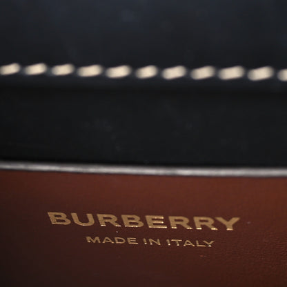 Burberry Calfskin Check Small Elizabeth Bag Brown 6 of 8