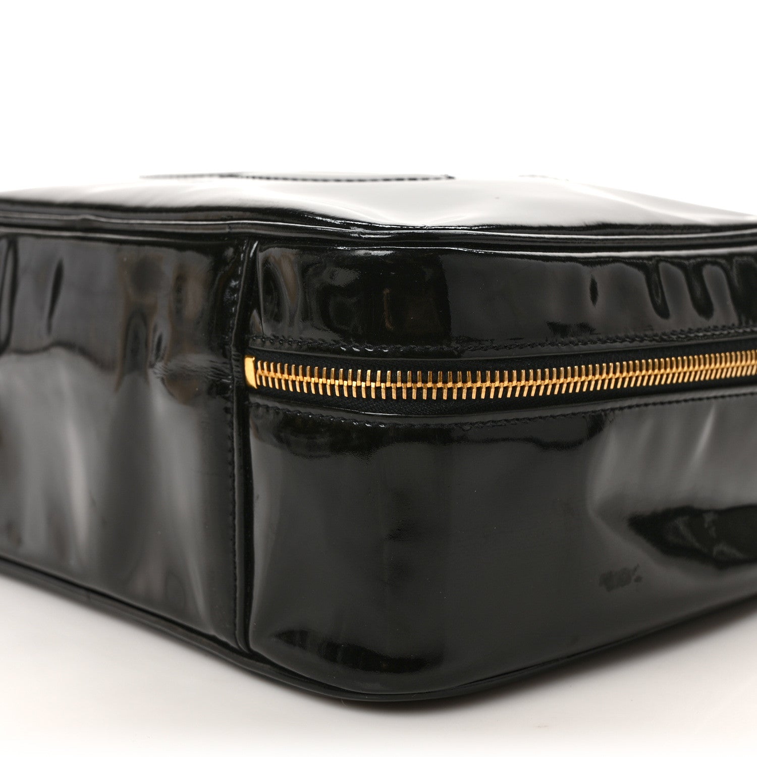 Chanel Patent CC Vanity Cosmetic Case Black 8 of 9