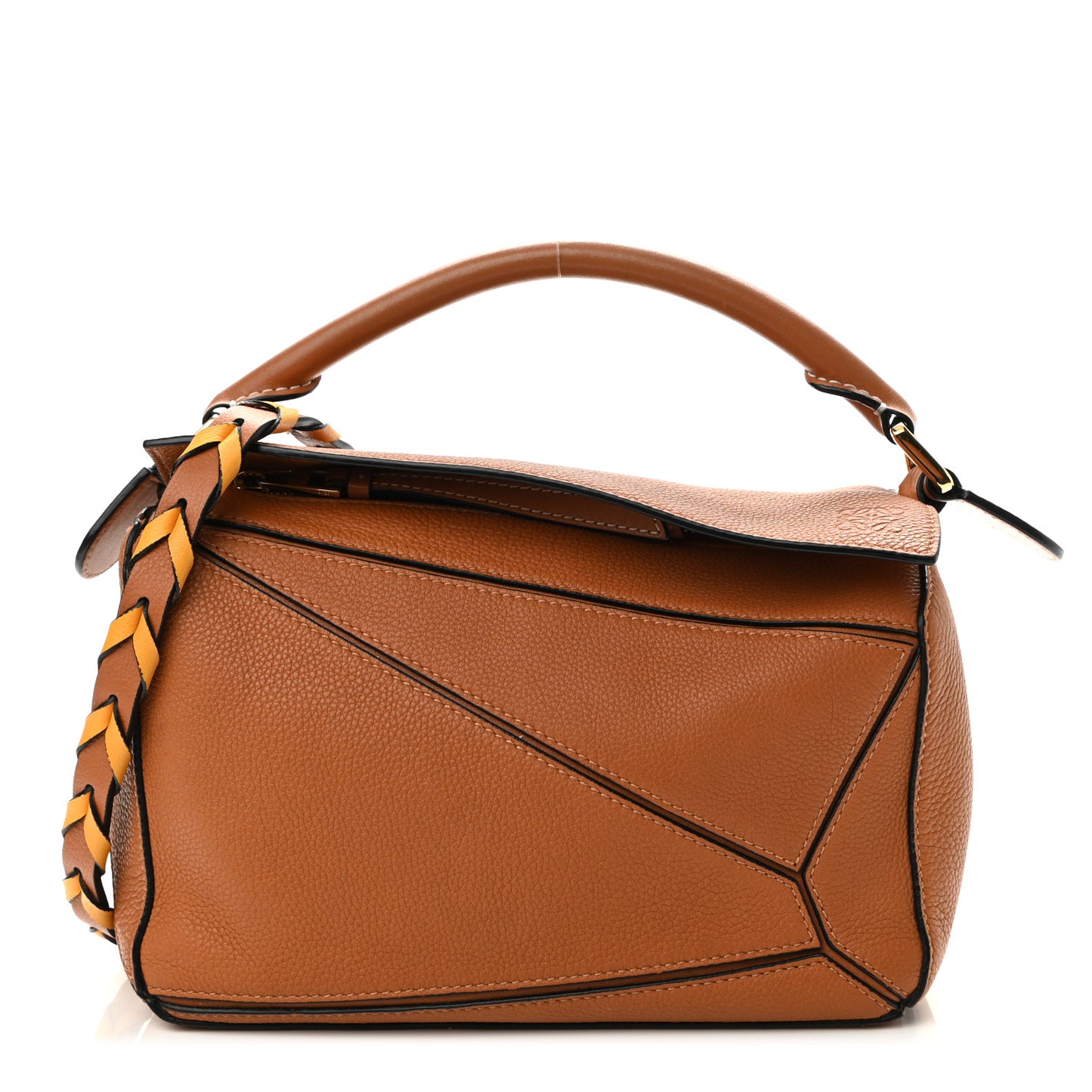 Calfskin Small Puzzle Bag Light Caramel
