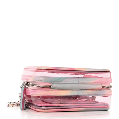 Chanel PVC Patent Calfskin Patent Lambskin Small CC Vanity Case Pink 4 of 11