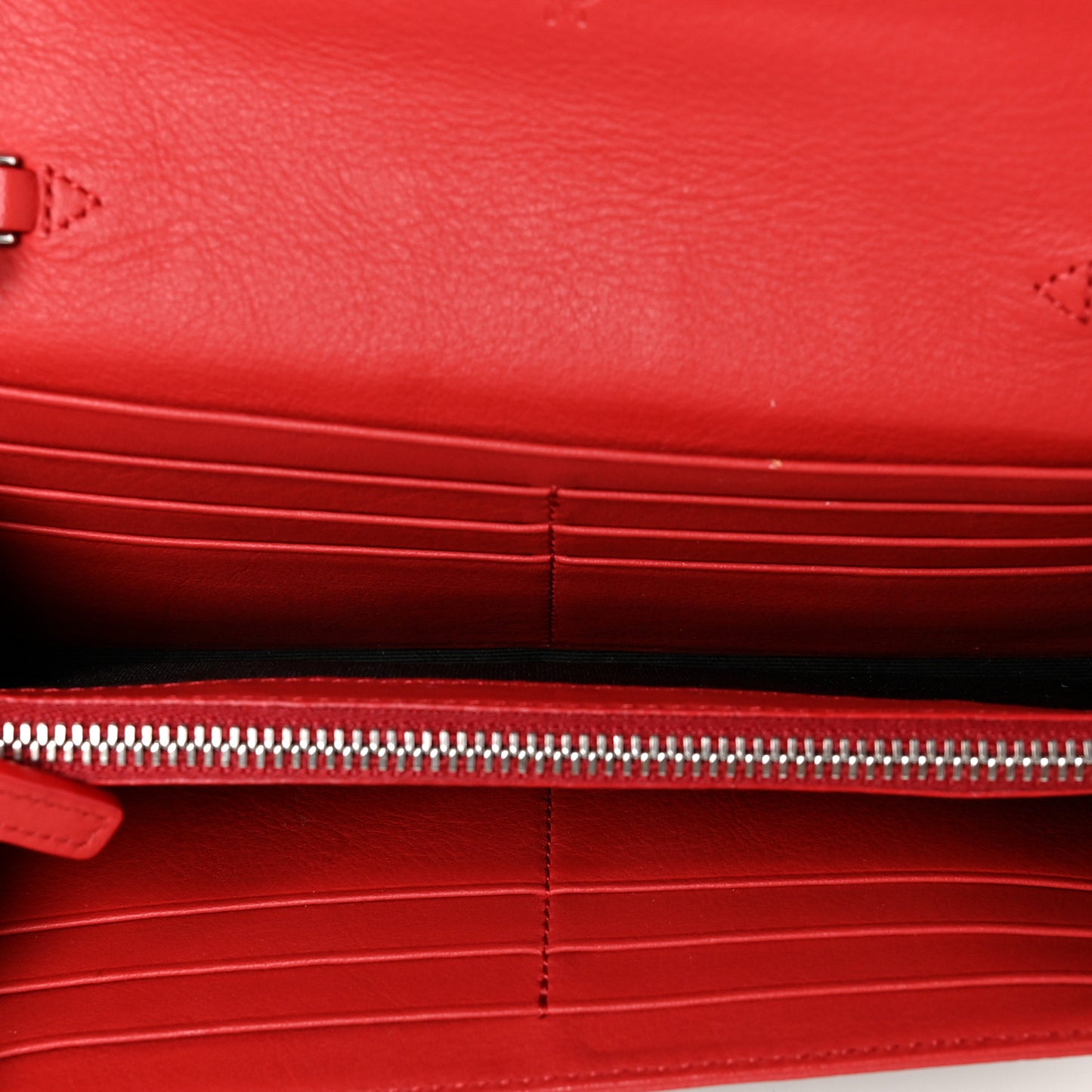 Visetos Large Patricia Wallet On Chain Black Red