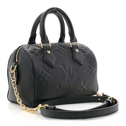 Louis Vuitton Empreinte Monogram Giant Speedy Bandouliere 20 Black 3 of 12