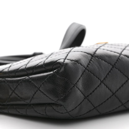 Saint Laurent Lambskin Quilted Gaby Zipped Pouch Black 9 of 10