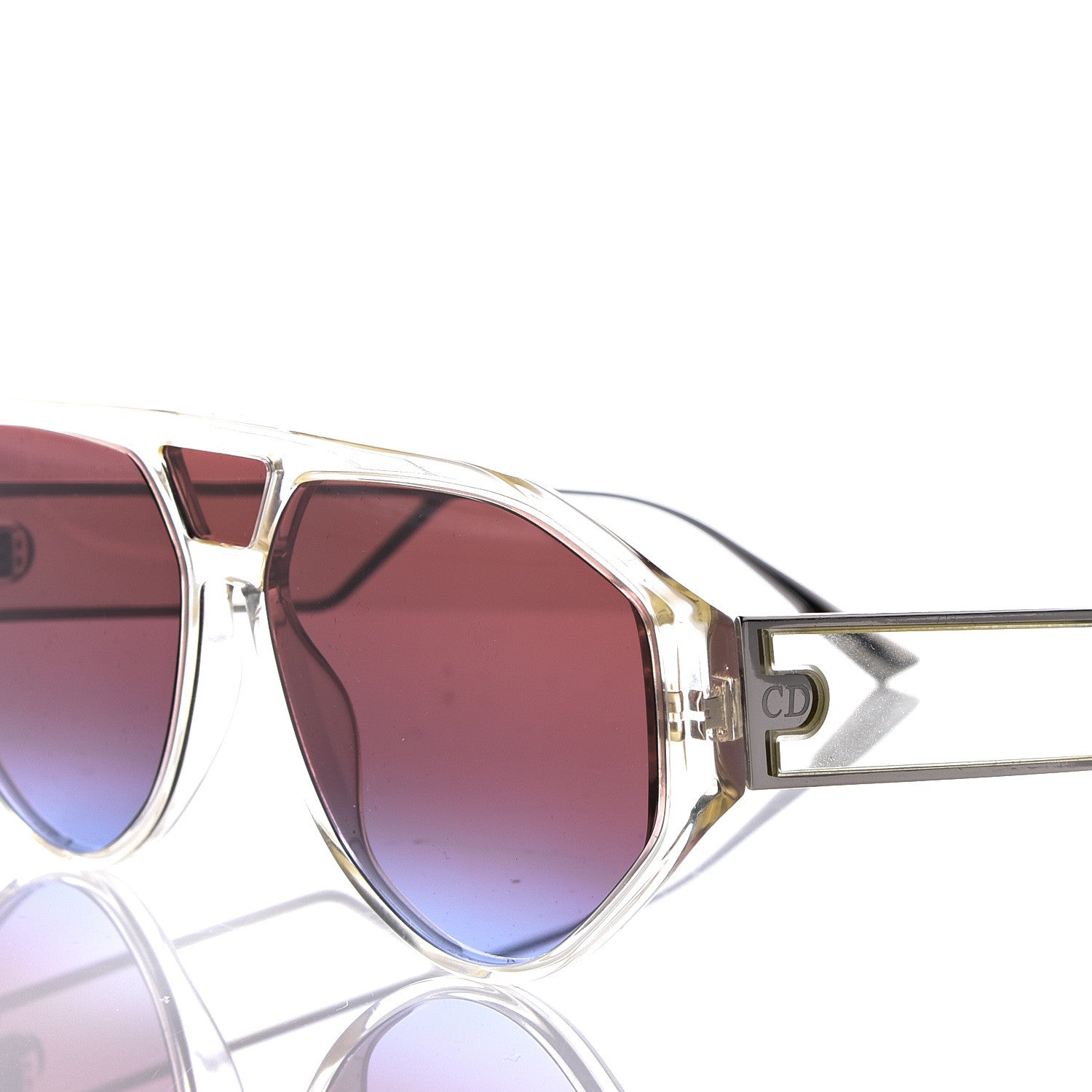 Christian Dior Clan 1 Aviator Sunglasses Pink 7 of 10