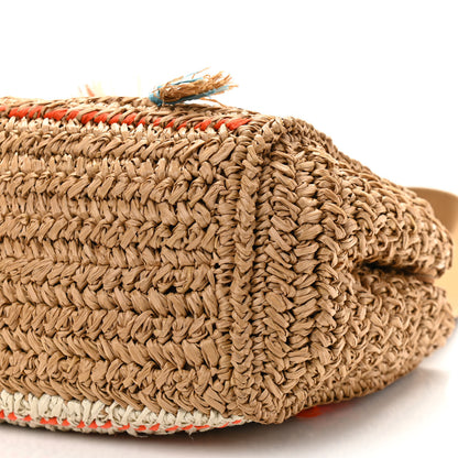 Prada Raffia Woven Tote Naturale Caramel 10 of 12