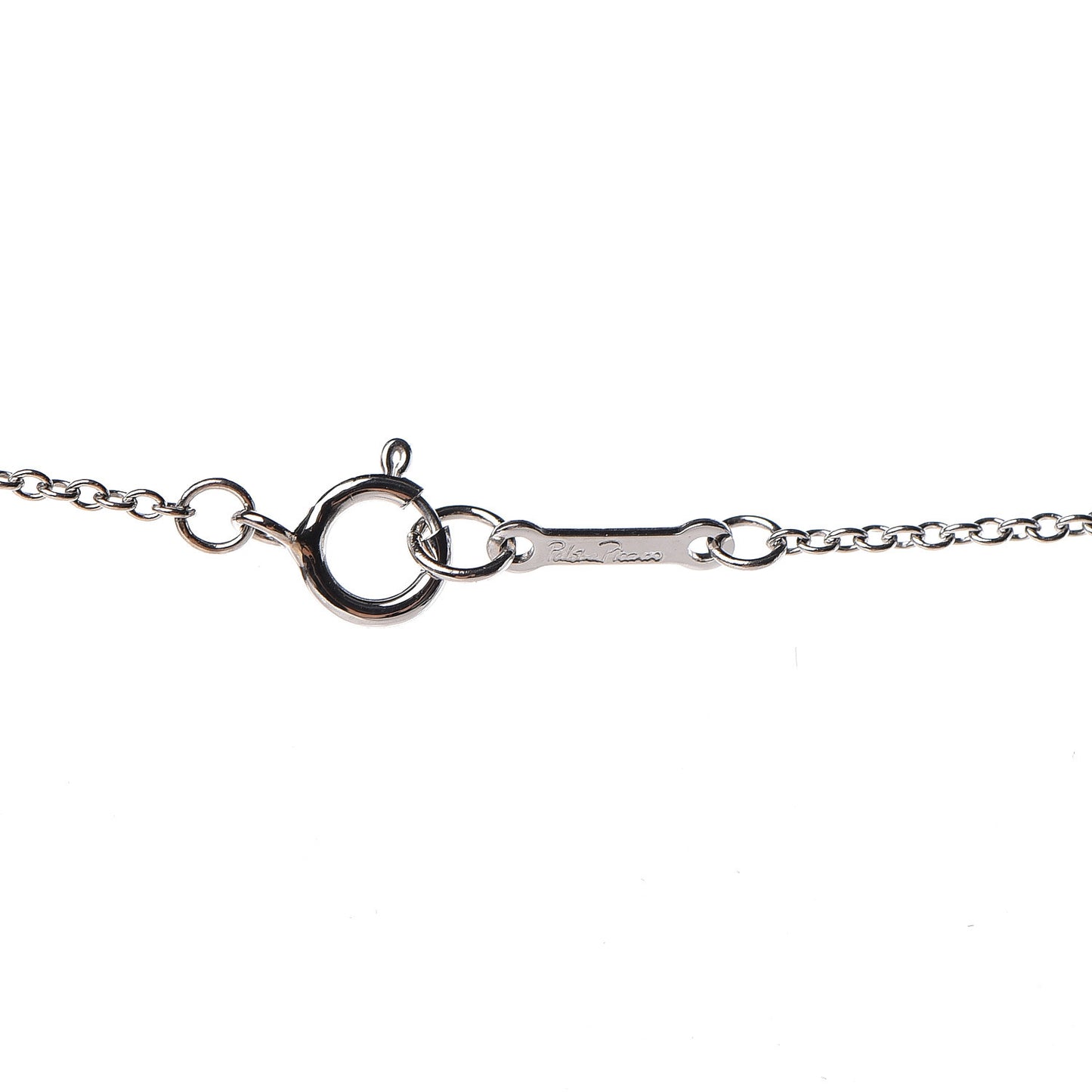 18K White Gold Diamond Paloma Picasso Double Loving Heart Necklace