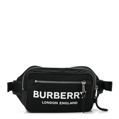Burberry Econyl Logo Print Large Cannon Bum Bag Black 1 of 11